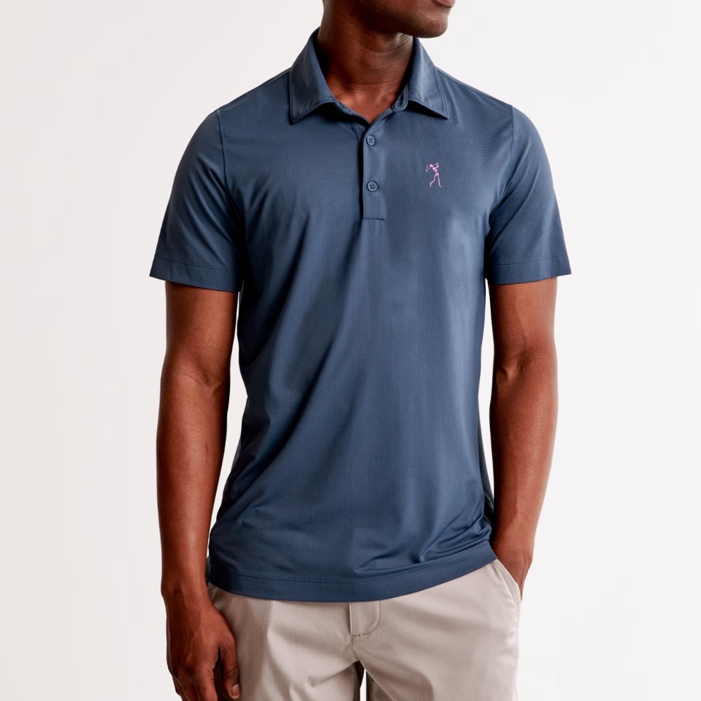 Abercrombie & Fitch Random Golf Club Performance Polo Size Medium